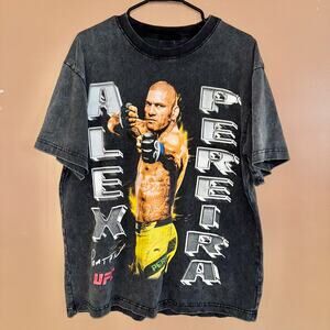 UFC Alex Pereira Men's Short Sleeve Graphic Tee T-Shirt - Size Medium